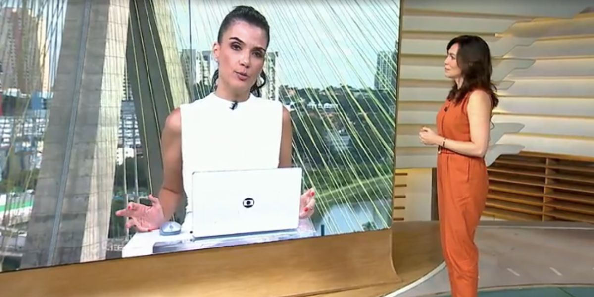 Sabina Simonato e Ana Paula Araújo no Bom Dia Brasil (Foto: Reprodução / Globo)