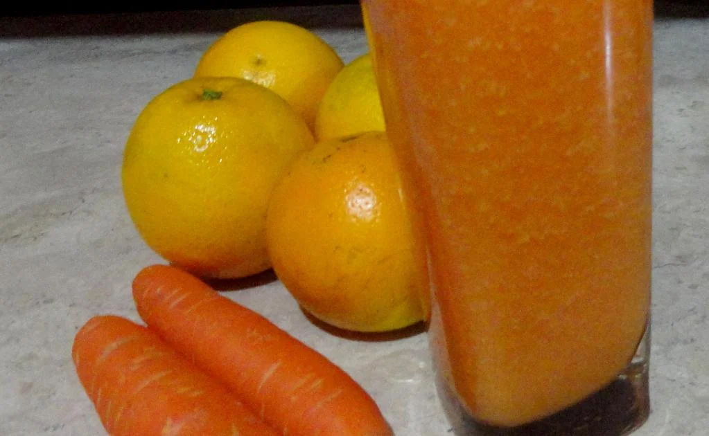 Suco de laranja com cenoura - Foto Internet