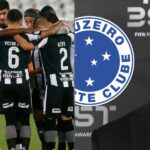 Time do Botafogo em campo / Ronaldo, do Cruzeiro - Montagem TVFOCO