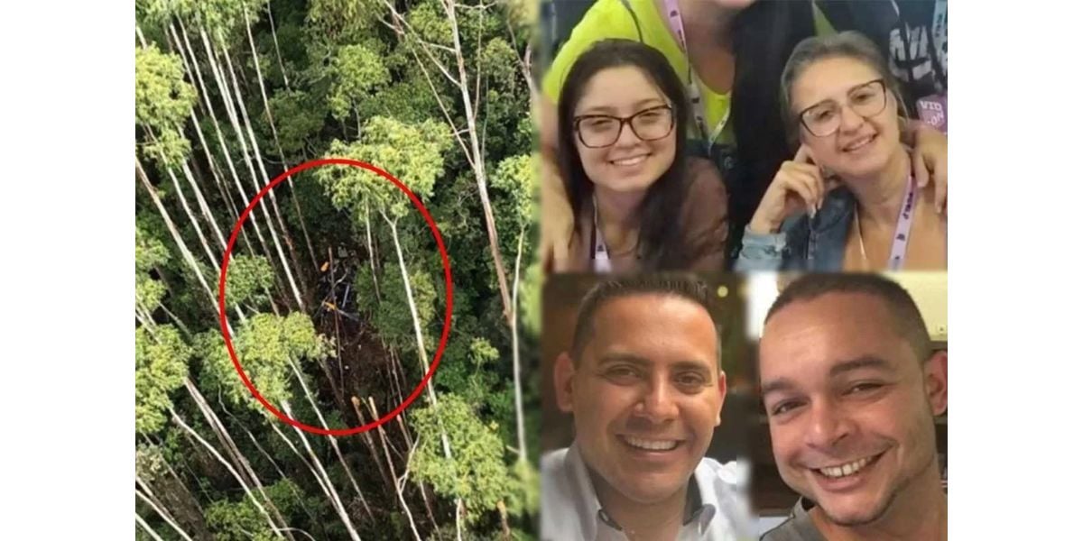 Vítimas de trágico acidente de helicóptero no interior de SP (Foto: Metrópoles)