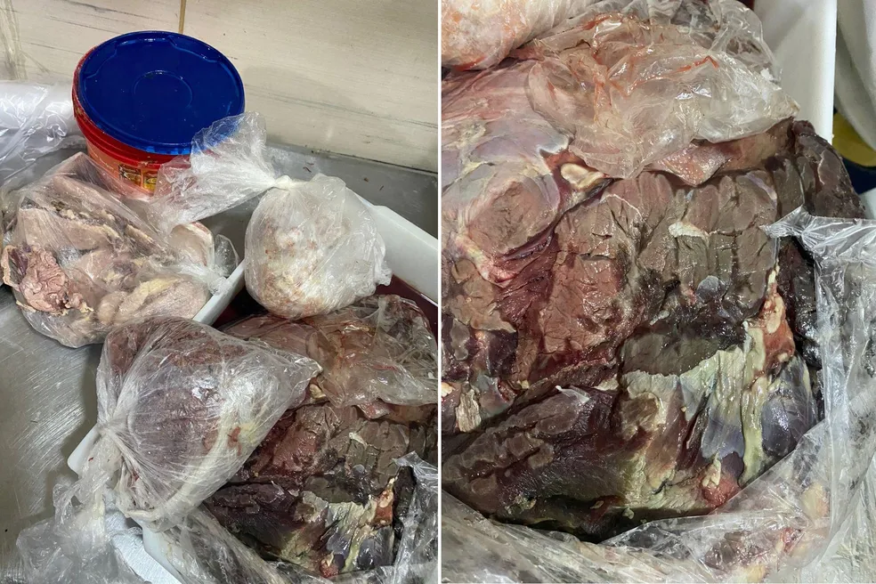 Alimentos estragados foram encontrados em restaurante fechado pela Anvisa (Foto: Reprodução/ Internet)