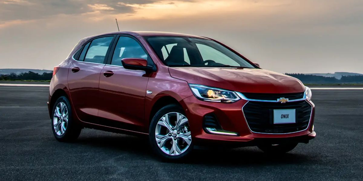 Chevrolet Onix foi o terceiro mais vendido no Brasil em 2023 (Reprodução: Internet)