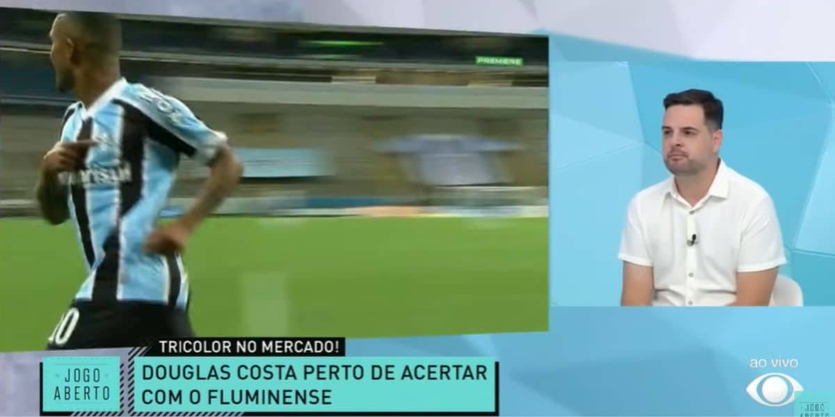 Chico Garcia lamentou a passagem do atacante pelo Grêmio (Reprodução: Band)