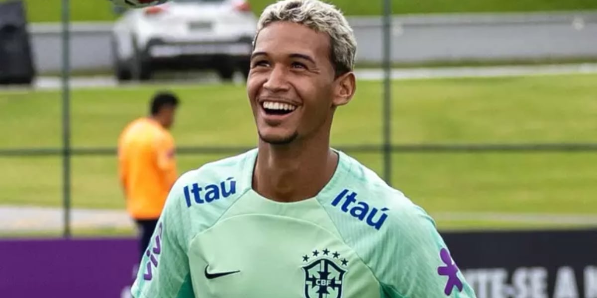 David, zagueiro da base do Botafogo jogando na seleção brasileira (Foto: Divulgação)