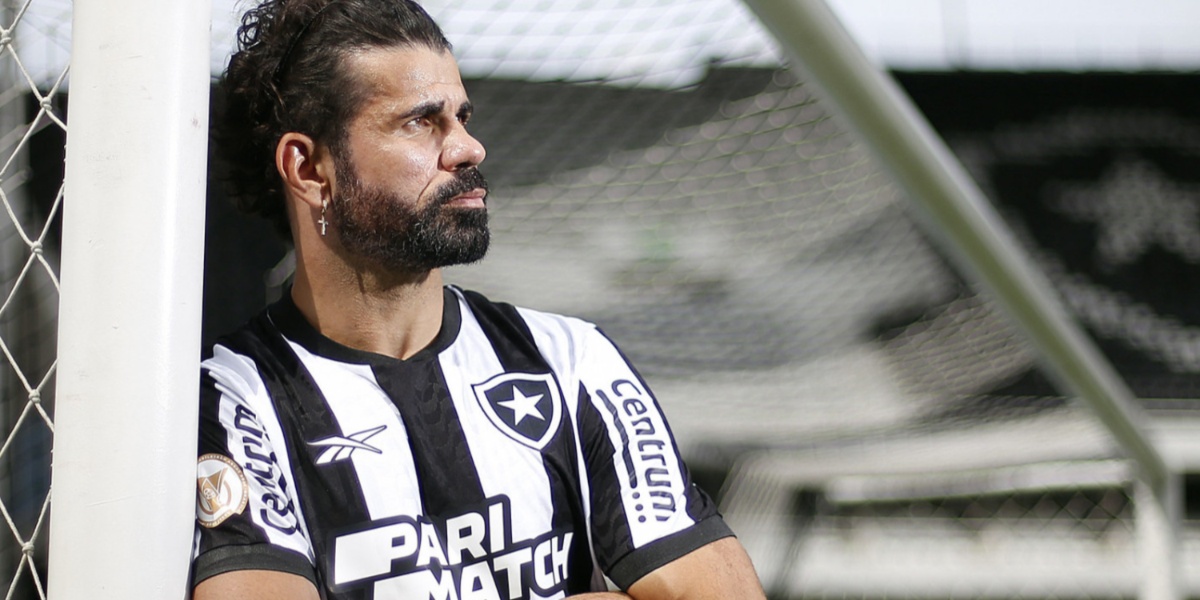 Diego Costa, atacante do Botafogo na temporada de 2023 (Foto - Reprodução Internet).