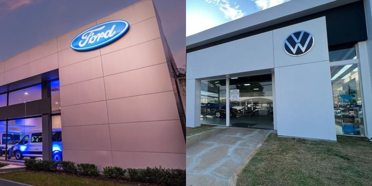 Ford possui um acordo com a Volkswagen desde 2020 (Reprodução: Montagem TV Foco)