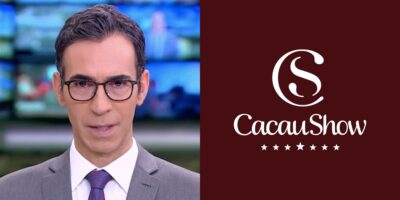 César Tralli deu notícia da Cacau Show no Jornal Hoje (Foto: TV Globo / Divulgação)