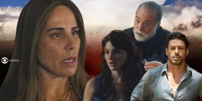 Irene, Antônio, Petra e Caio em Terra e Paixão (Foto: Reprodução / Globo / Montagem TV Foco)