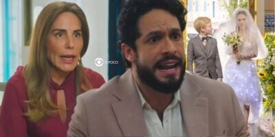 Irene, Luigi, Cristian e Anely em Terra e Paixão (Foto: Reprodução / Globo / Montagem TV Foco)