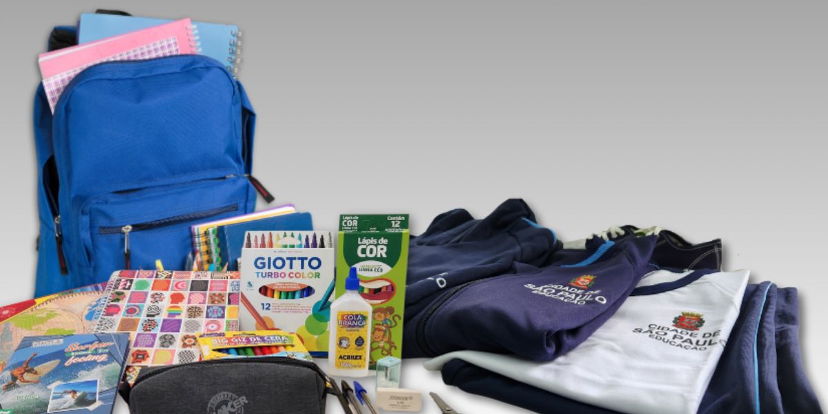 Kit Material oferecido pela prefeitura de SP (Reprodução: Internet)