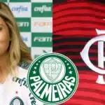 Leila Pereira vai atrás de craque do Flamengo (Reprodução: Montagem TV Foco)