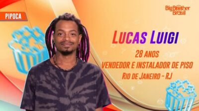 Lucas Luigi é participante do BBB (Foto: Reprodução / Globo)