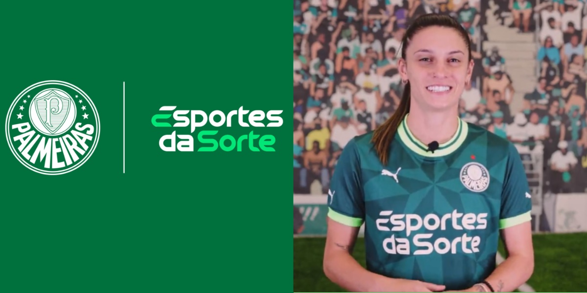 Palmeiras fecha com patrocínio master, Esportes da Sorte para o clube feminino - (Foto: Reprodução / Internet)