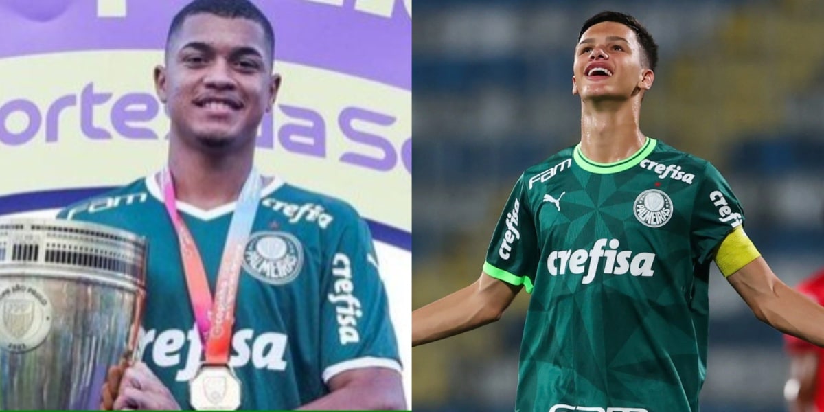 Pedro Felipe e Fellipe Jack, do Palmeiras - Foto: Montagem