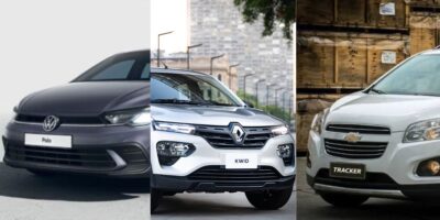 5 carros para desbancar Polo, Tracker e Kwid (Reprodução: Montagem TV Foco)