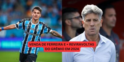 Imagem do post Chegada de 2 craques do Santos, venda de Ferreira à rival e +: 3 reviravoltas do Grêmio no início de 2024