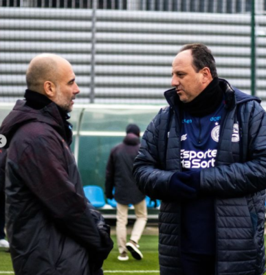 Rogério Ceni e Guardiola - Foto Instagram