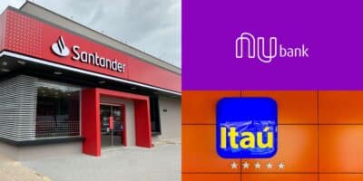 Santander estoura os cofres para desbancar Nubank e Itaú (Reprodução: Montagem TV Foco)