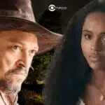 Santinha (Duda Santos) e Venâncio (Fábio Lago) em Renascer (Foto: Reprodução / Globo / Montagem TV Foco)