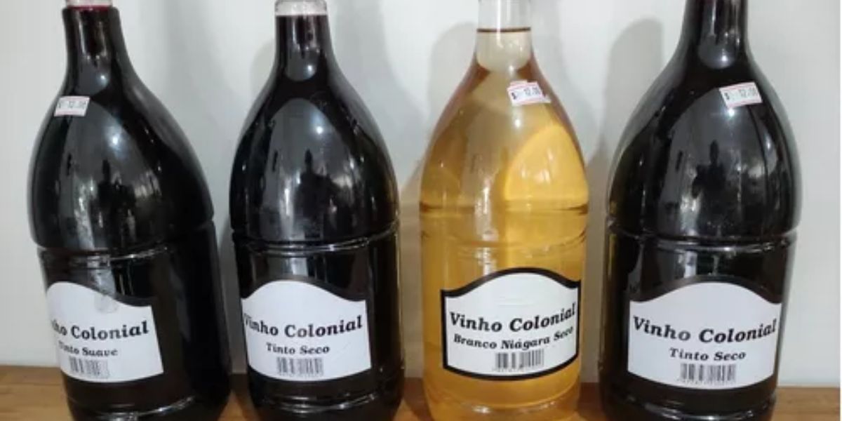 O Vinho Colonial foi a marca que estava sendo falsificada pelos criminosos (Reprodução: Internet)