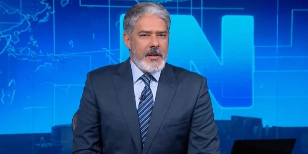 William Bonner comanda todas as noites o Jornal Nacional (Reprodução: Globo)