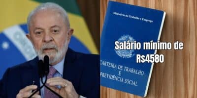 Salário mínimo de R$4580 entra em vigor (Reprodução/Montagem TV Foco)