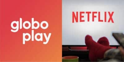 Anúncio de rival do Globoplay, Netflix (Reprodução/Montagem TV Foco)