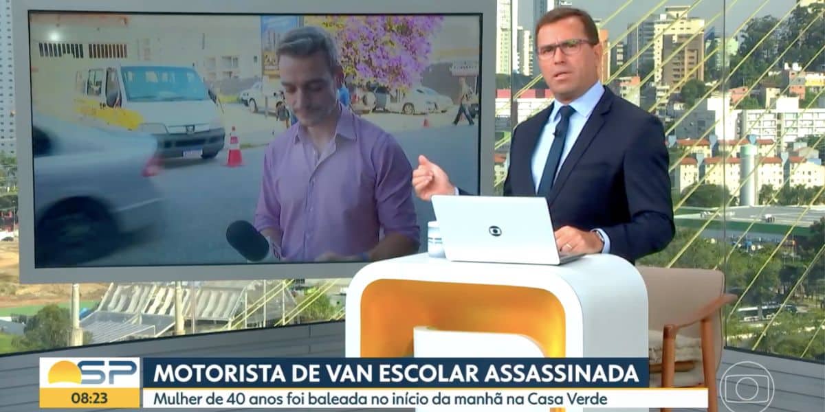 Reportagem sobre o assassinato (Reprodução/Globo)