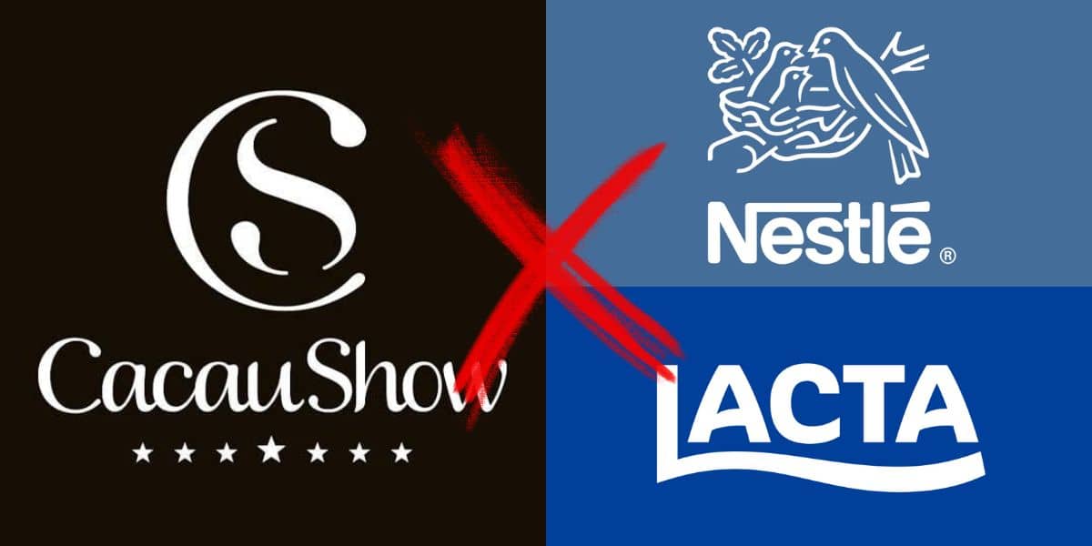 Cacau Show, Nestlé e Lacta (Reprodução/Montagem TV Foco)