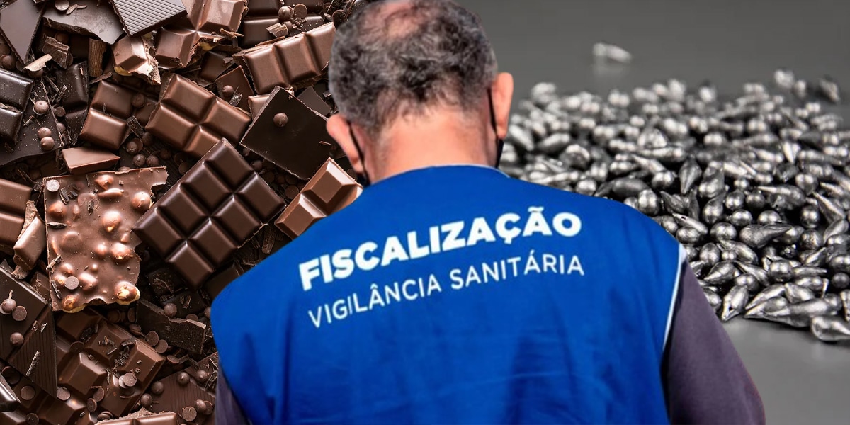 ANVISA proíbe Chocolate por conter chumbo e metal (Foto: Reprodução, Montagem - TV Foco)