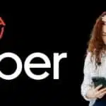 Alerta, logo da Uber e mulher preocupada (Fotos: Reproduções / Internet / Freepik)