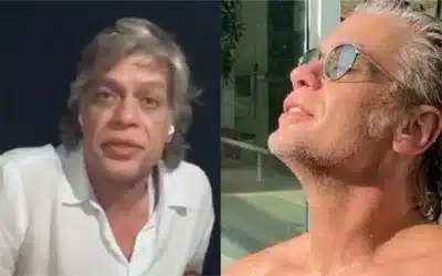 Antes e depois de Fábio Assunção após vício - Foto Internet