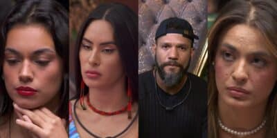 Beatriz, Alane, Juninho e Isabelle estão no paredão do BBB24 (Foto: Reprodução/ Internet)