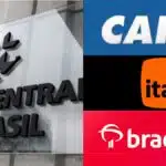 Banco Central do Brasil, Caixa, Itaú e Bradesco - (Reprodução Internet)