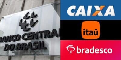 Banco Central do Brasil, Caixa, Itaú e Bradesco - (Reprodução Internet)