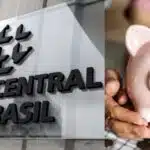 Banco Central e ilustração de conta-poupança (Fotos: Reproduções / Internet / Freepik)