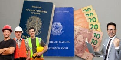 CLT e trabalhadores felizes com salário mínimo maior - Foto Reprodução Internet