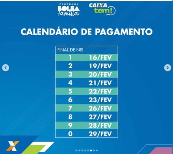 Calendário do Pagamento Bolsa Família - (Reprodução Internet)