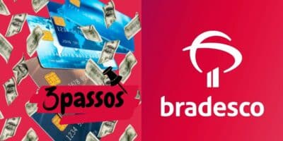 Cartão de crédito, 3 passos e Bradesco - (Reprodução Internet)