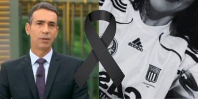 César Tralli e Gabriella Anelli, morta pela torcida do Flamengo no ano passado (Reprodução - Internet)