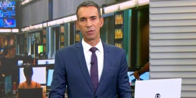 César Tralli no Jornal Hoje (Foto: Reprodução / Globo)