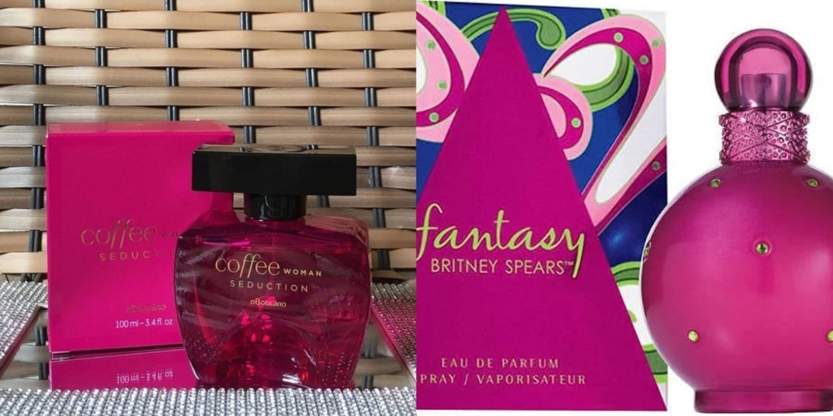 Coffe Woman Seduction da Boticário tem a fragrância quase idêntica ao perfume Fantasy, de Britney Spears. (Foto: Reprodução/ Internet)