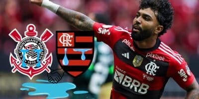 Corinthians, Flamengo e Gabigol - (Reprodução Internet)