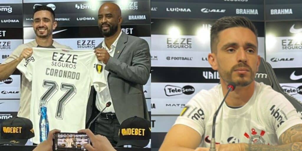 Jogador pode continuar com Augusto Melo (Foto - Montagem TV Foco)