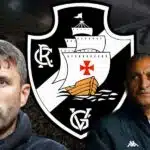 Coudet, Ramón Díaz e escudo do Vasco (Foto - Montagem TV Foco).