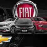 Fiat, Volkswagen e Chevrolet (Foto: Reprodução, Montagem - TV Foco)