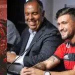 Do Flamengo pra Argentina: Braz passa por cima de Landim e confirma 1 condição pra Arrascaeta sair para o Boca - Montagem Tv Foco