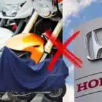 Honda e motos cobertas com pessoa surpresa - Foto Reprodução Internet