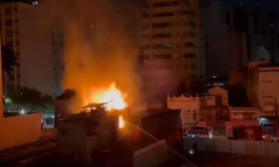 Idoso morre carbonizado em incêndio no centro de São Paulo - Foto Internet