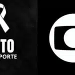 Imagem de luto / Logo da Globo - Montagem TVFOCO